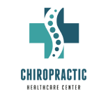 A blue cross with the word chiropractic underneath it.