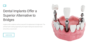 A dental implant is being placed in the mouth of someone.